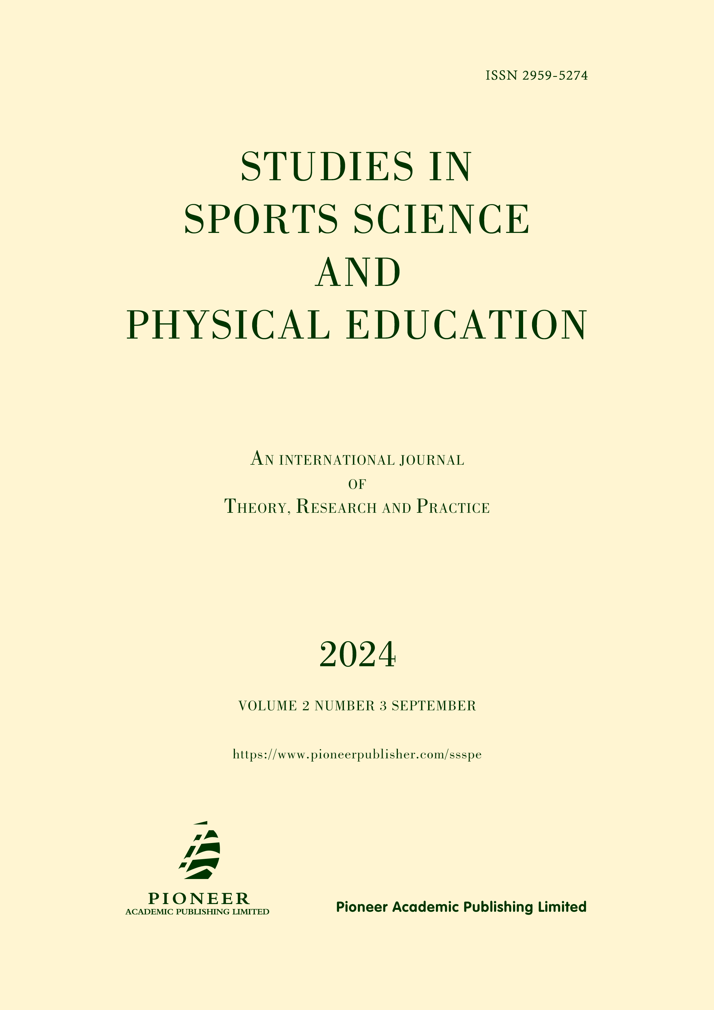 Studies in Sports Science and Physical Education