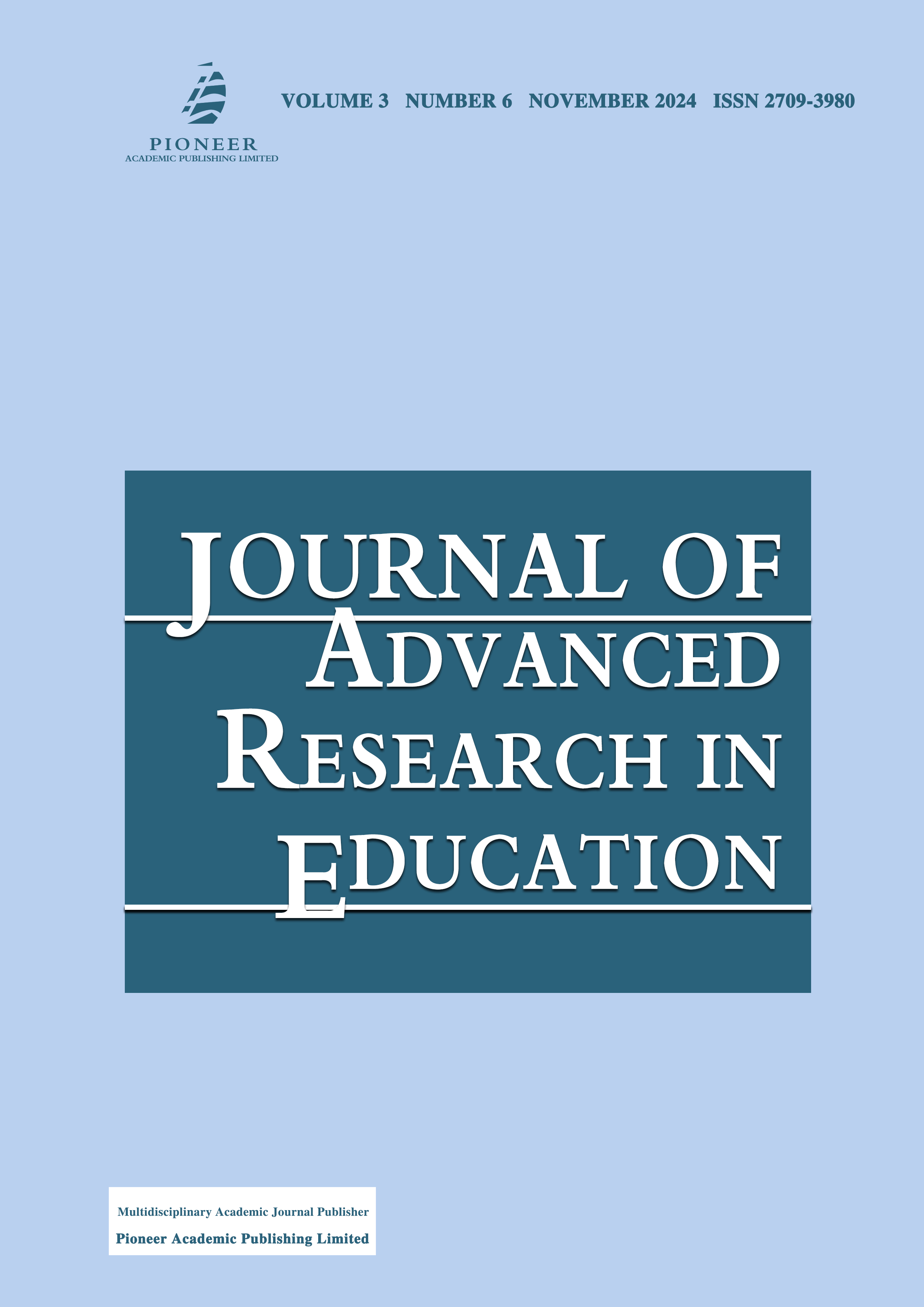 Journal of Advanced Research in Education